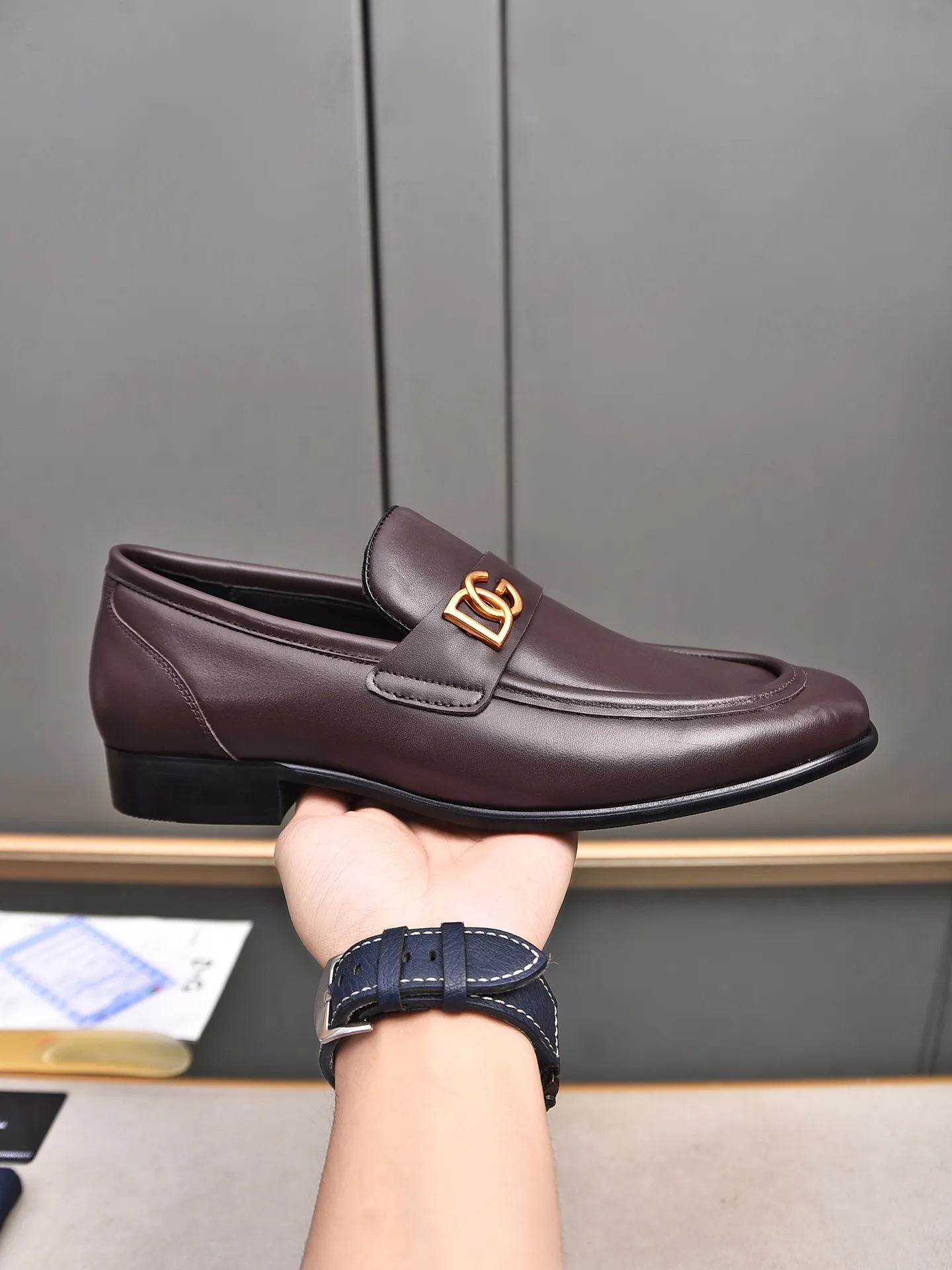 👍👍Men's shoes💰480 **Boutique recommendation**DG**The latest business formal leather shoes, official website synchronization, top version on the market, purely handmade. Fabric: imported calfskin with water-dyed cow lining 38, 39, 40, 41, 42, 43, 44 (customized at 45